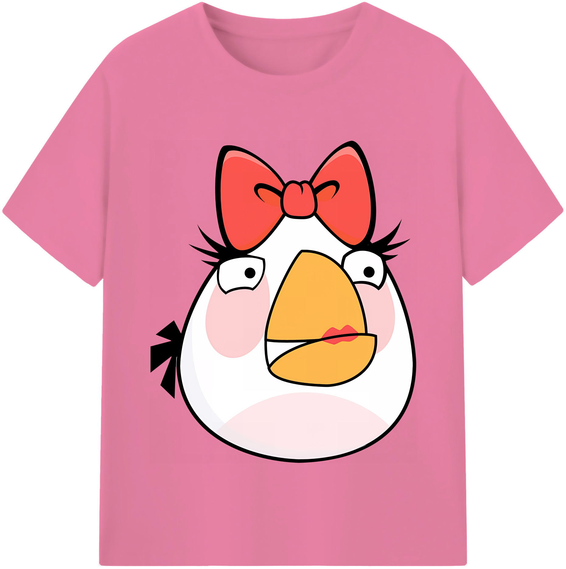 （画像用） Angry Birds アングリーバード 綿100％半袖Tシャツ（フロントプリント）